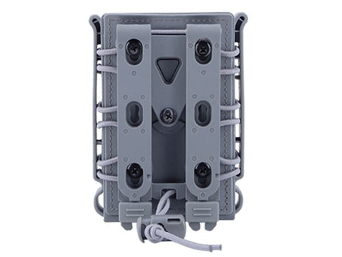 Big Foot M4/AK Fast Magazine Pouch (Polymer – Adjustable Elasticated Retention – Urban Grey) (I)