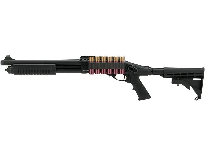 Golden Eagle M870 Tri-Shot Gas Pump Action Shotgun (Medium – Black – M8873 – V2) (I)