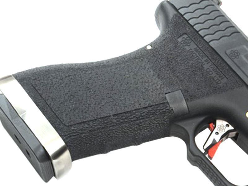 WE Custom 34 Series Pistol (Black Slide and Silver Barrel - Black) (I)