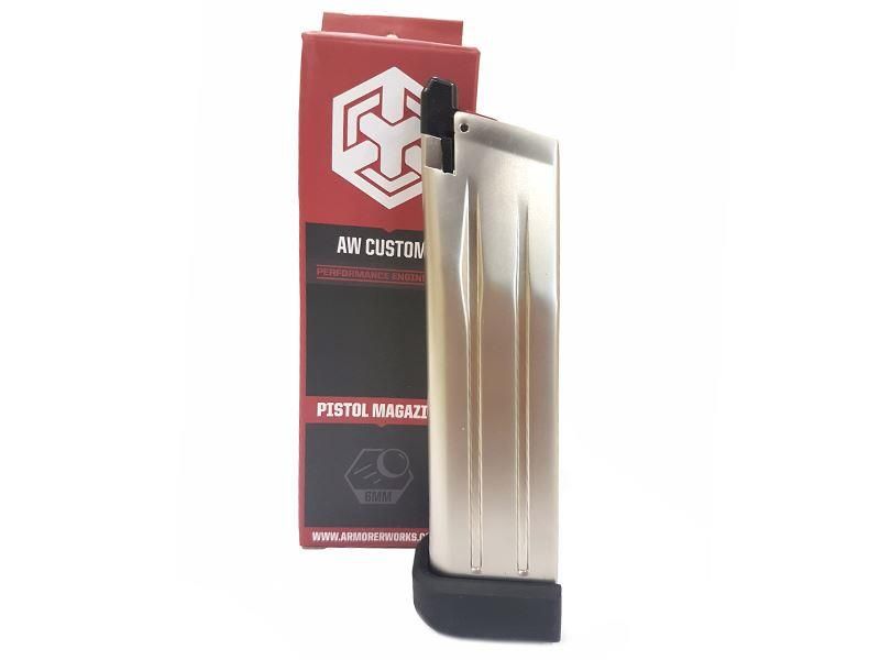 Armorer Works Custom Hi-Capa Gas Magazine (Silver – AW-HXMG06) (I)