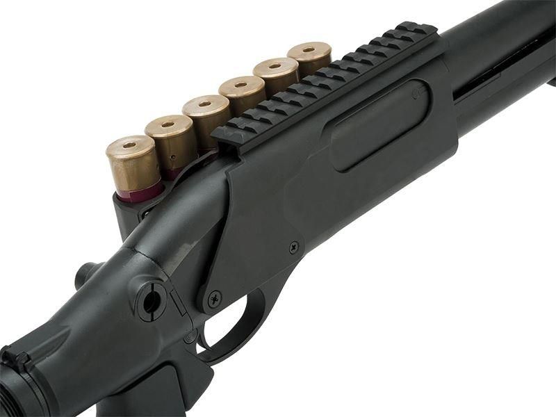 Golden Eagle M870 Tri-Shot Gas Pump Action Shotgun (Medium – Black – M8873 – V2) (I)