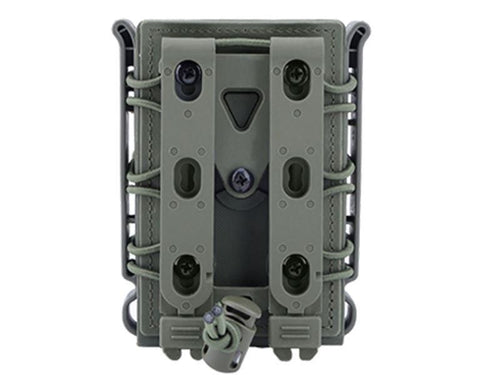 Big Foot M4/AK Fast Magazine Pouch (Polymer – Adjustable Elasticated Retention – OD) (I)