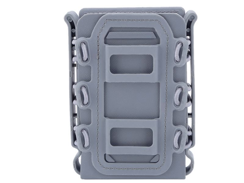 Big Foot M4/AK Fast Magazine Pouch (Polymer – Adjustable Elasticated Retention – Urban Grey) (I)