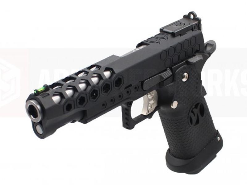 Armorer Works Custom Hex Cut GBBP (Black Slide – Black Frame – AW-HX2502)