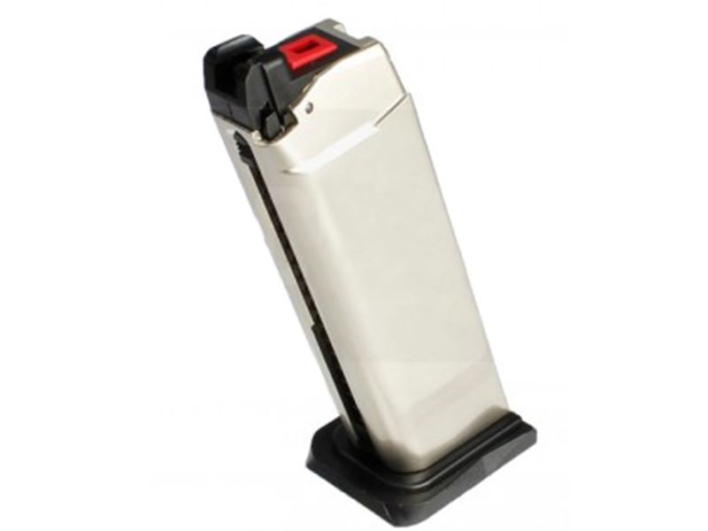 Armorer Works Custom Hex-Cut Gas Magazine (AW-VXMG02 – 25 Rounds – Silver)