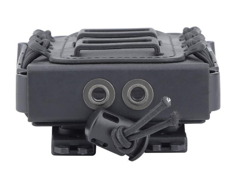 Big Foot M4/AK Fast Magazine Pouch (Polymer – Adjustable Elasticated Retention – Black) (I)