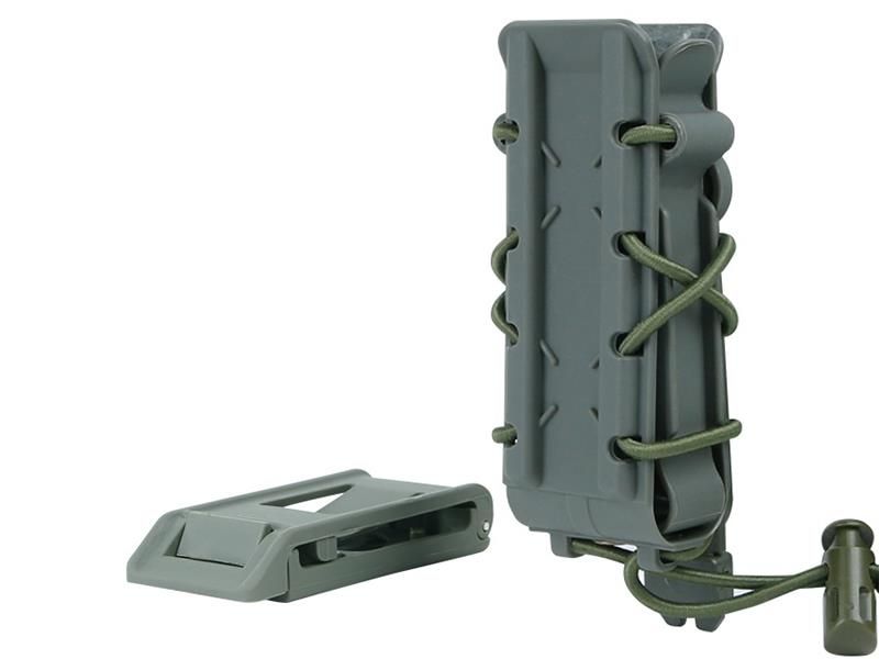 Big Foot 9mm Magazine Pouch (Polymer – Adjustable Elasticated Retention – OD) (I)