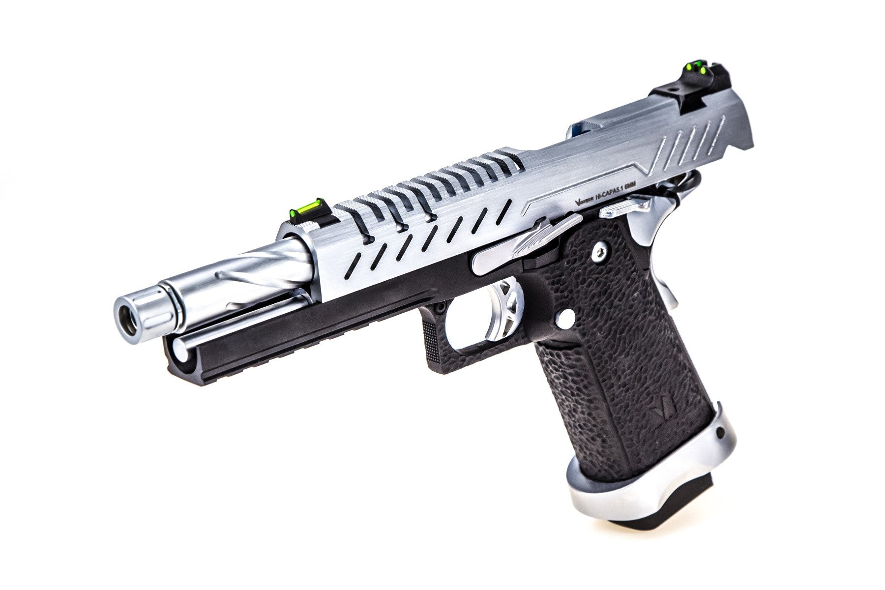 Vorsk Hi-Capa 5.1 GBB Pistol (Silver / Black) (N)