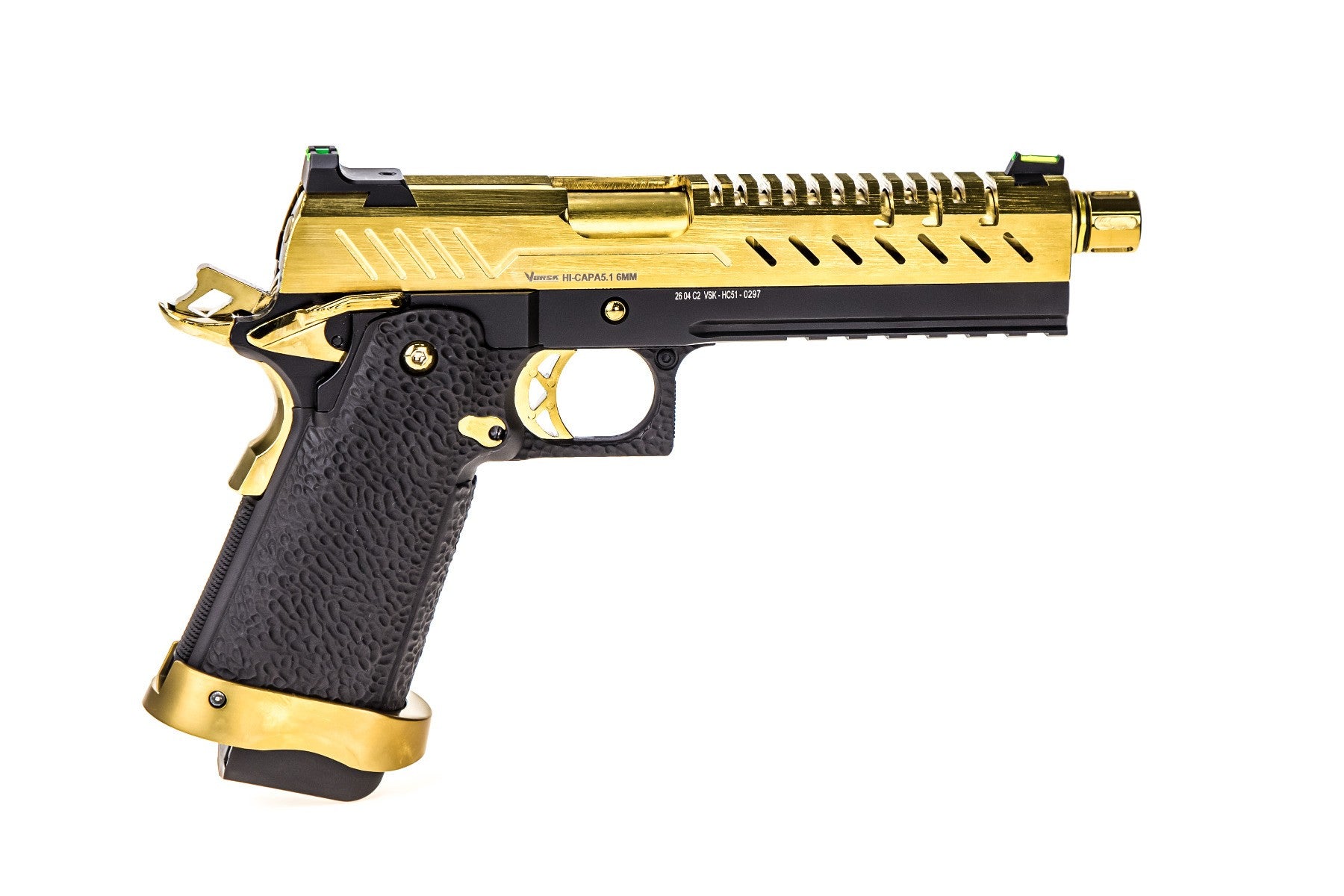 Vorsk Hi-Capa 5.1 GBB Pistol (Gold / Black) (N)
