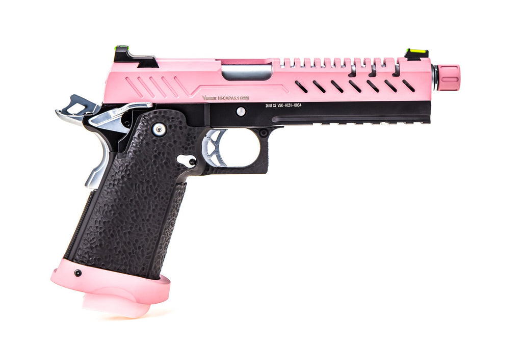 Vorsk Hi-Capa 5.1 GBB Pistol (Pink / Black) (N)