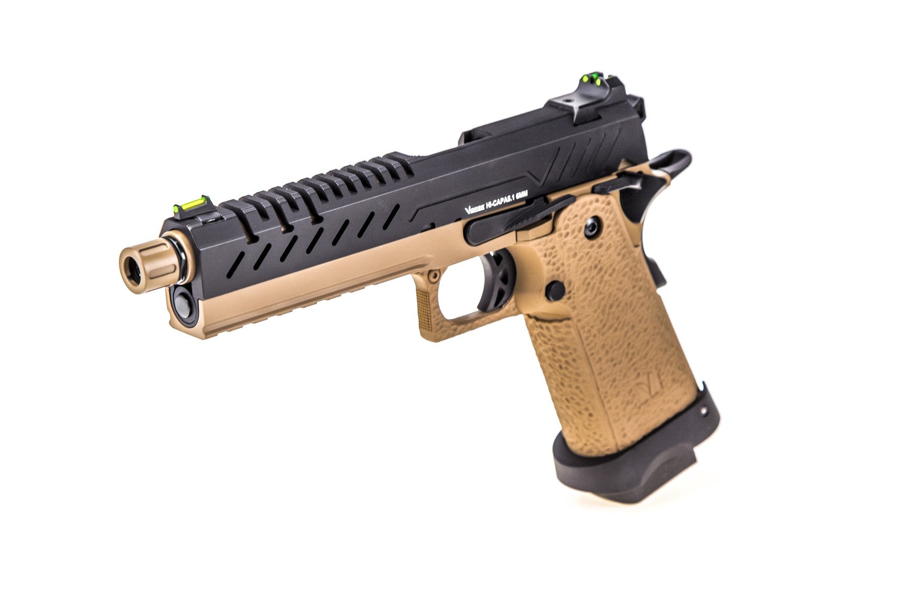 Vorsk Hi-Capa 5.1 GBB Pistol (Black / Tan) (N)