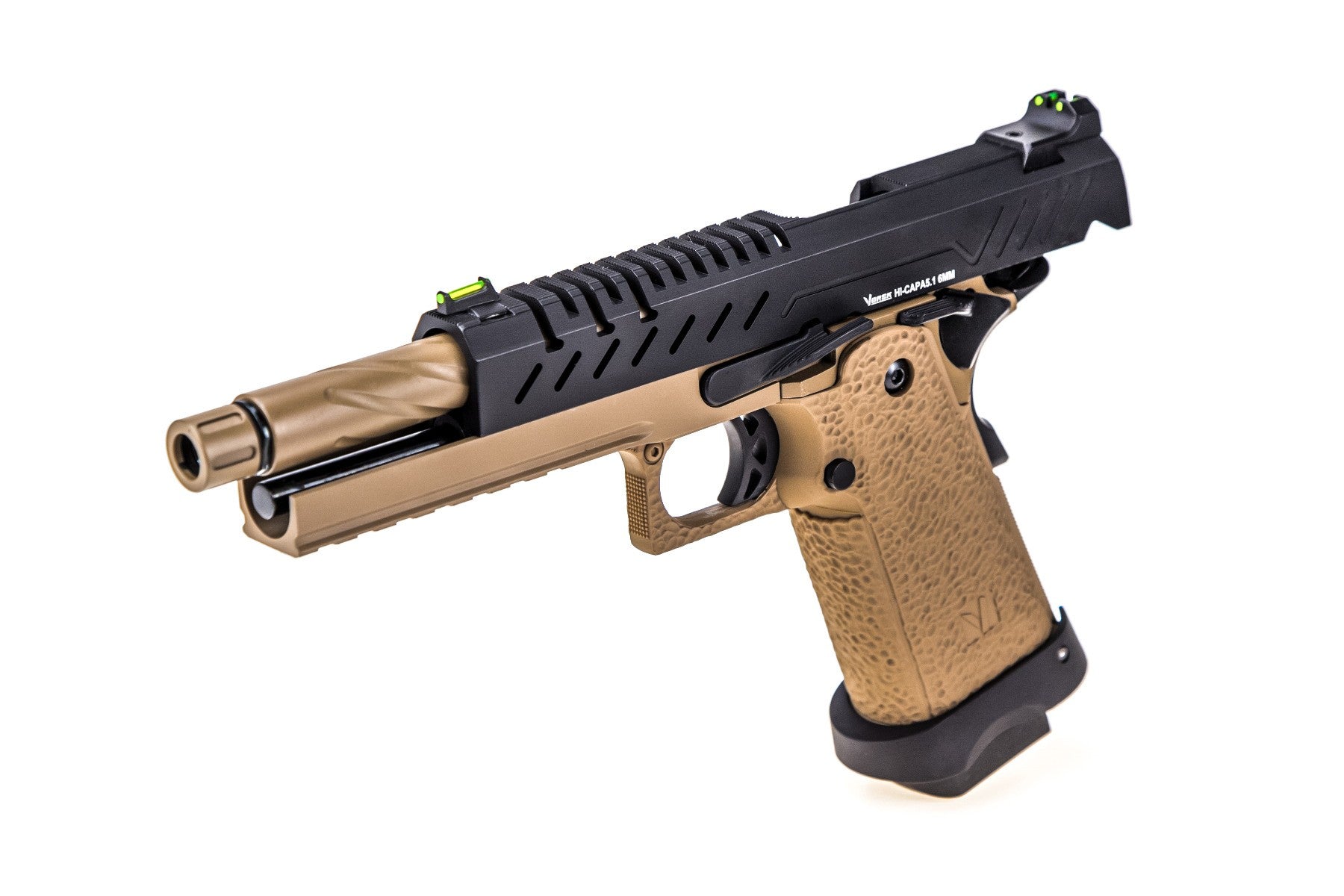 Vorsk Hi-Capa 5.1 GBB Pistol (Black / Tan) (N)