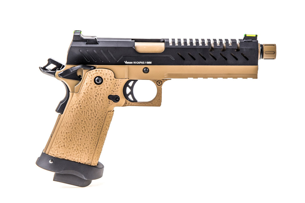 Vorsk Hi-Capa 5.1 GBB Pistol (Black / Tan) (N)
