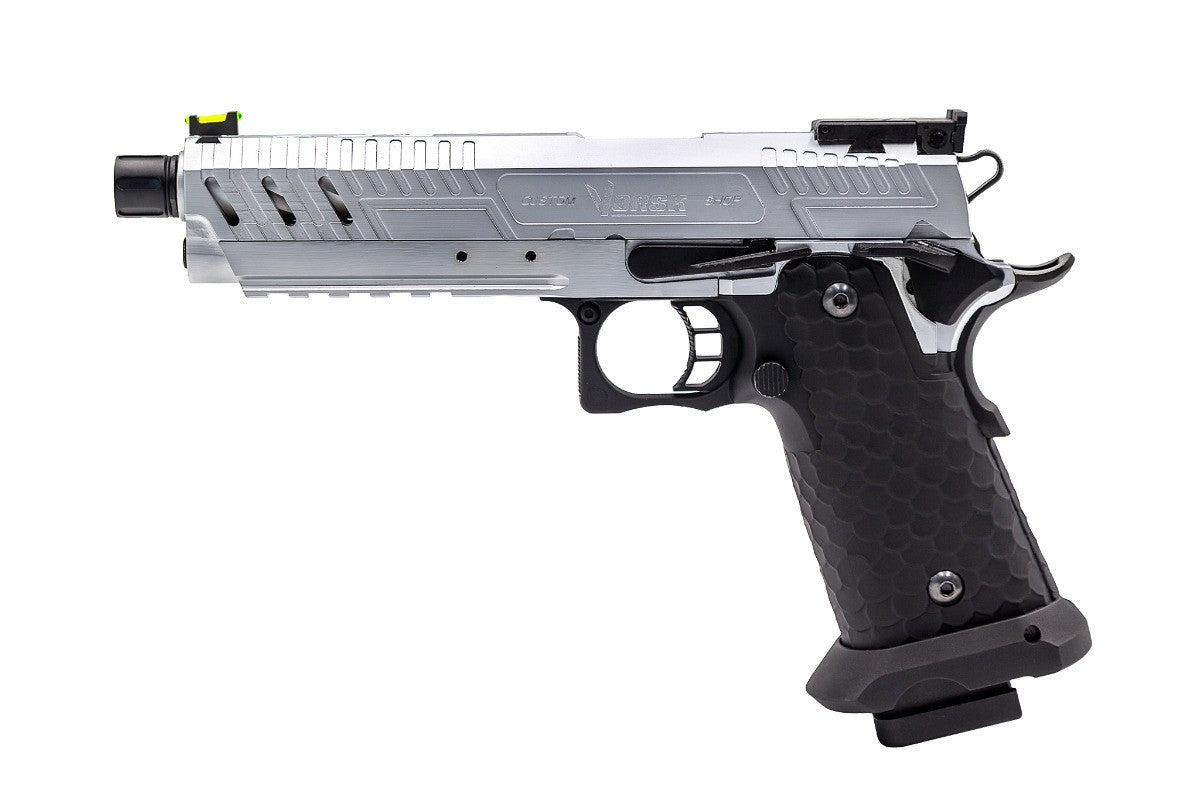Vorsk Hi-Capa CS Vengeance 5.1 GBB Pistol (Silver / Black) (N)