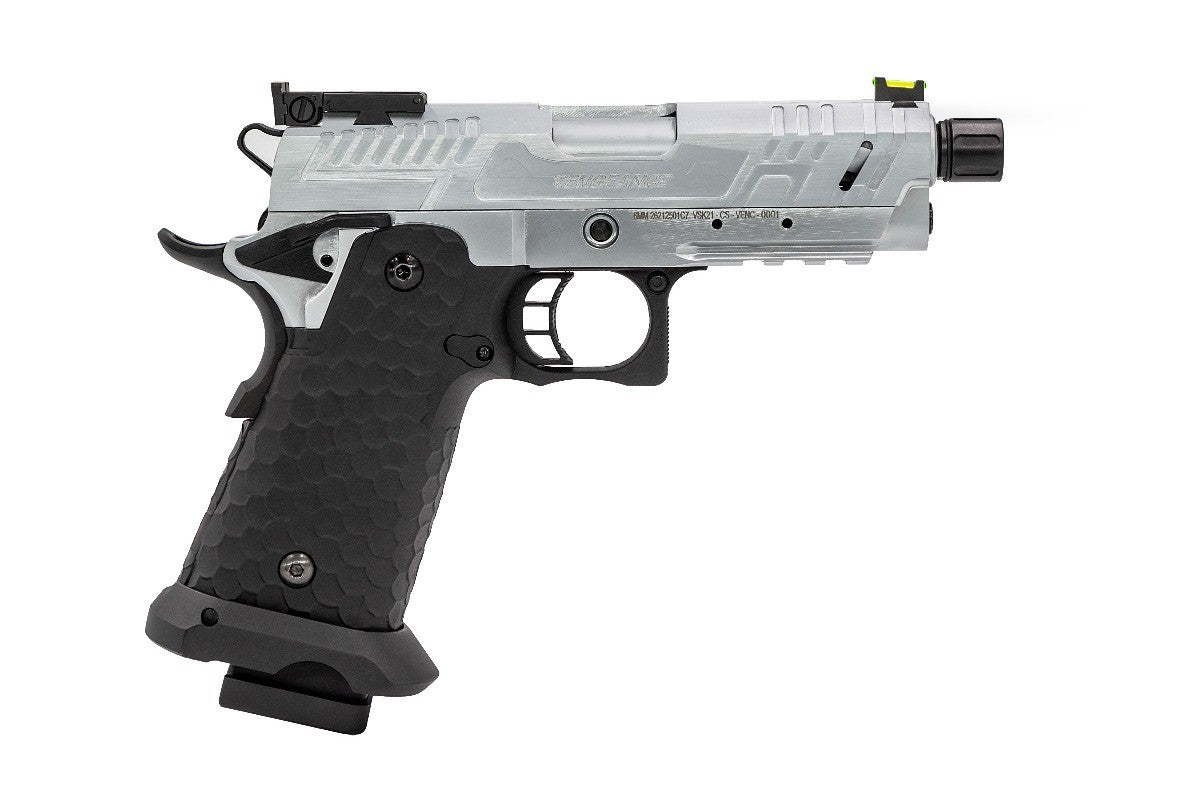 Vorsk Hi-Capa CS Vengeance 3.8 Compact GBB Pistol (Silver|Black) (N)