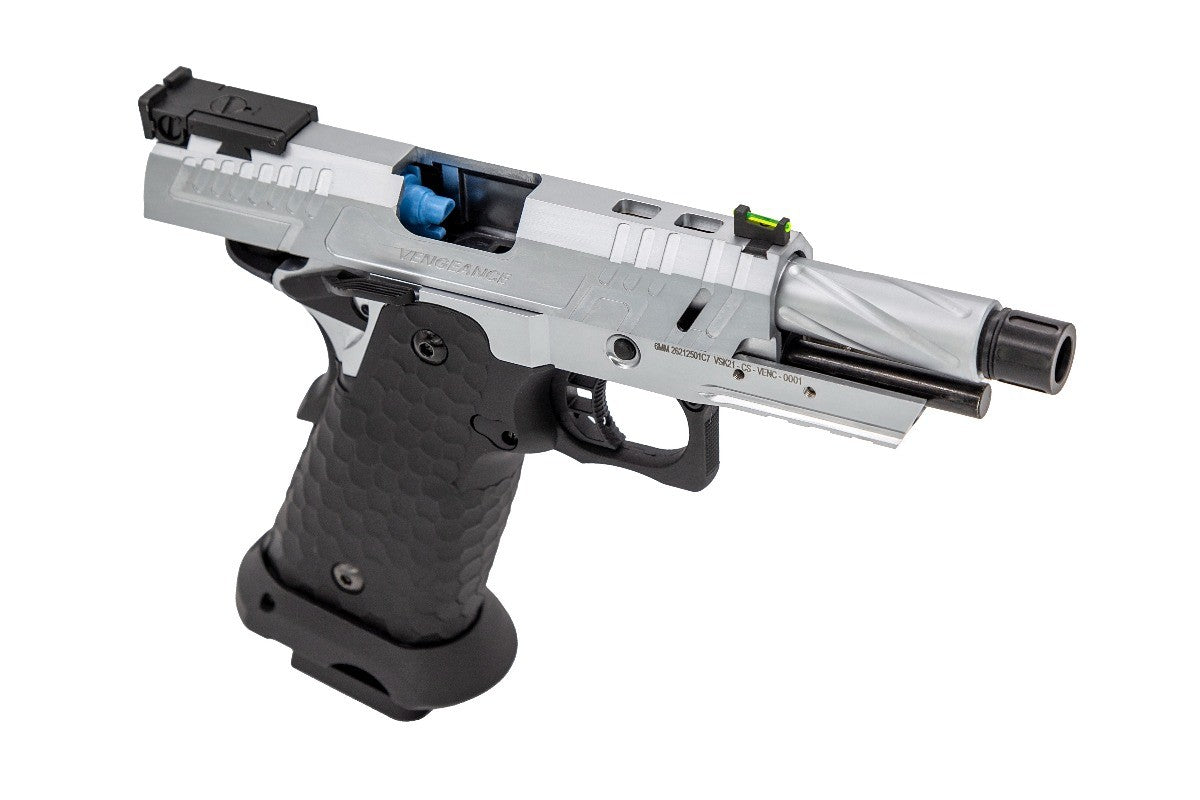 Vorsk Hi-Capa CS Vengeance 3.8 Compact GBB Pistol (Silver|Black) (N)