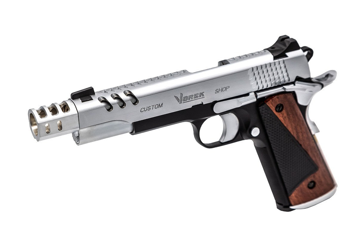 Vorsk CS Defender Pro GBB Pistol (Silver|Black) (Silver Barrel) (N)
