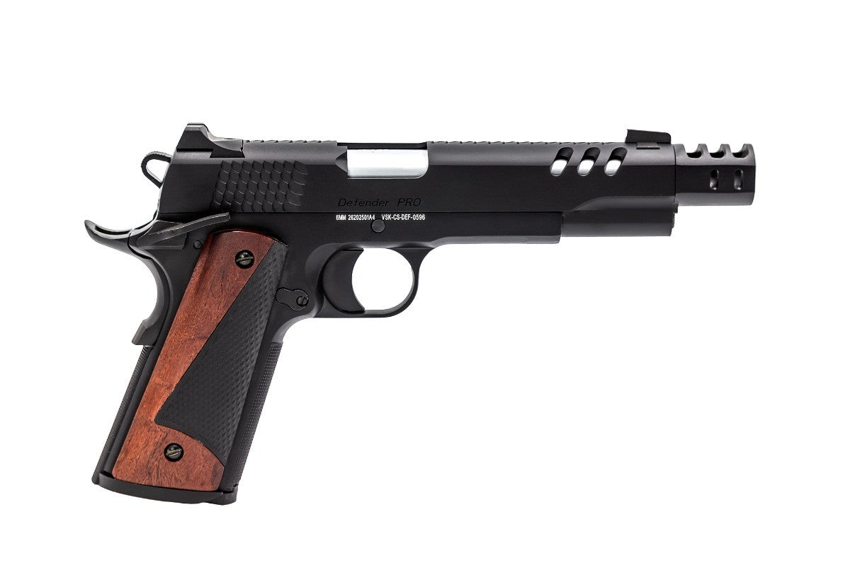 VORSK CS Defender Pro Gas Blowback – Black (Silver Barrel)